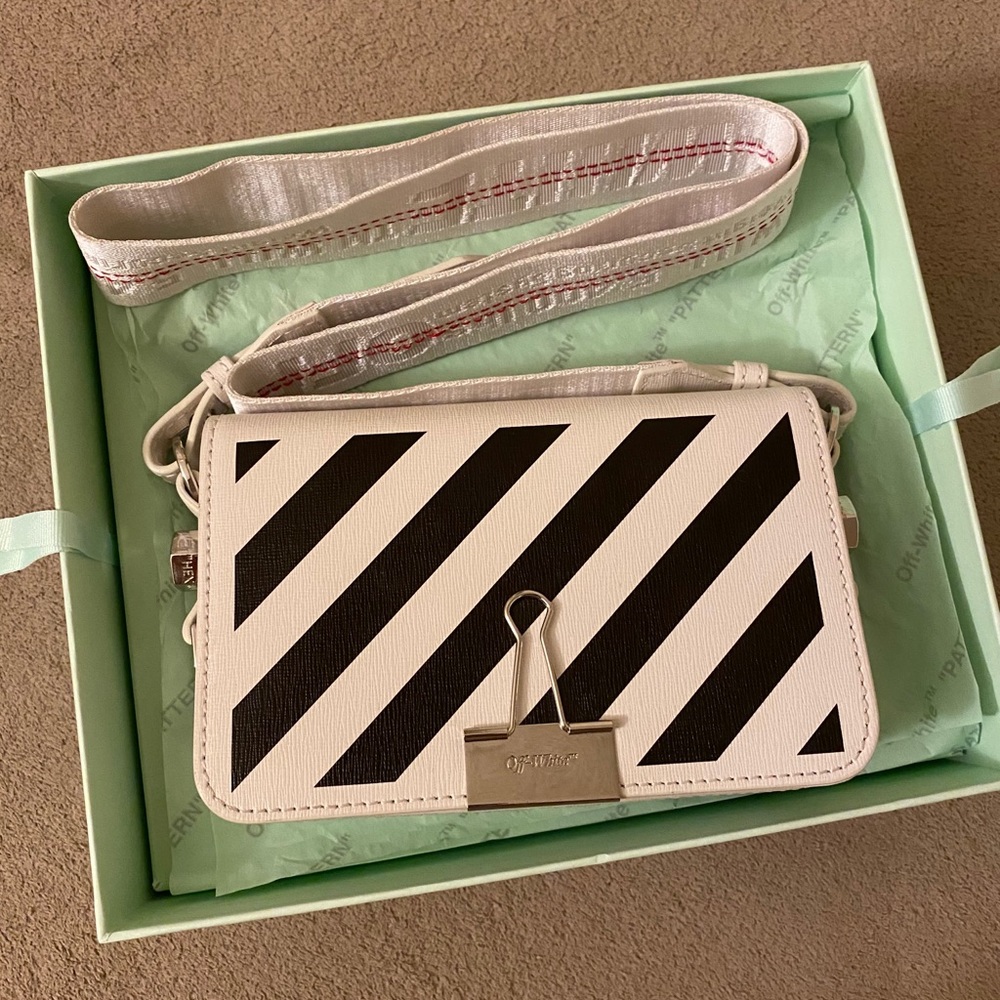 Off-White Mini Binder Clip Diag Bag